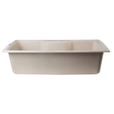 ALFI AB3520DI-B Biscuit 35" Drop-In Single Bowl Granite Composite Kitchen Sink