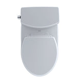 TOTO CST453CUFRG#01 Drake II 1G Two-Piece Round 1.0 GPF Toilet and Right-Hand Trip Lever, Cotton White