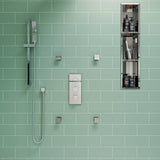 ALFI AB2801-PC Polished Chrome Concealed 3-Way Thermostatic Shower Mixer Square