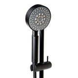 ALFI Brand AB7938-BM Black Matte Round Sliding Rail Hand Shower Set