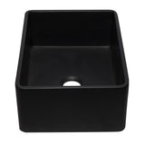 ALFI AB3020SB-BM 30 inch Black Reversible Single Fireclay Farmhouse Kitchen Sink