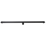 ALFI Brand ABLD47C-BM 47" Black Matte Stainless Steel Linear Shower Drain with Groove Holes