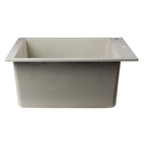 ALFI AB3020DI-B Biscuit 30" Drop-In Single Bowl Granite Composite Kitchen Sink