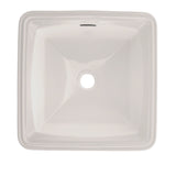 TOTO LT491G#11 Connelly Square Undermount Bathroom Sink with CEFIONTECT, Colonial White