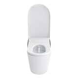 TOTO MS8732CUMFG#01B NEOREST LS Dual Flush Integrated Bidet Toilet, Cotton White with Black Trim