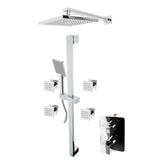 ALFI Brand AB2287-PC Polished Chrome 3 Way Thermostatic Shower Set with Body Sprays