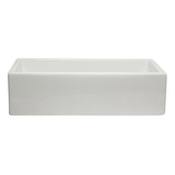 ALFI AB3618HS-W 36 inch White Smooth / Fluted Single Bowl Fireclay Farm Sink