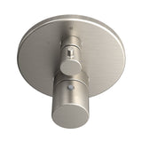 TOTO TBV01408U#BN Round Thermostatic Mixing Valve with Two-Way Diverter Shower Trim, Brushed Nickel