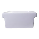 ALFI Brand AB36TR 36" White Above Mount Porcelain Bath Trough Sink