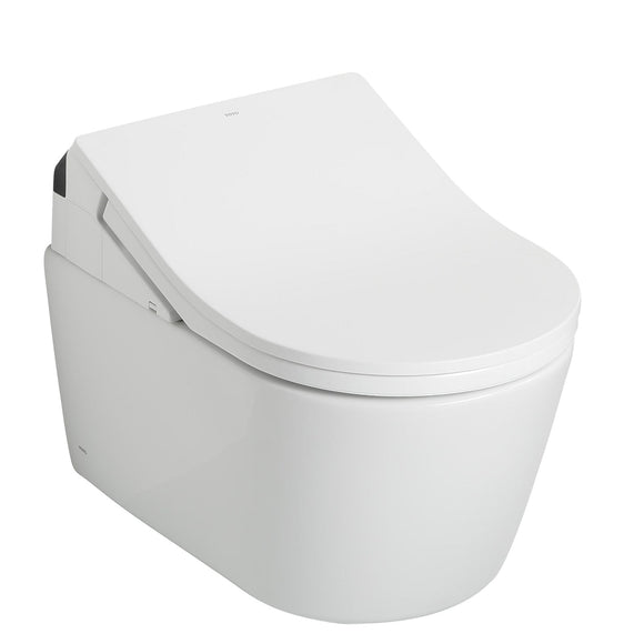 TOTO CWT4474047CMFGA#MS Washlet+ RP Wall-Hung D-Shape Toilet with RX Bidet Seat and DuoFit In-Wall Tank System