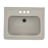 TOTO LPT532.4N#03 Promenade 24" x 19-1/4" Pedestal Bathroom Sink for 4" Center Faucets, Bone Finish