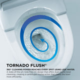 TOTO CST454CEFRG#01 Drake II 2-Piece 1.28 GPF Toilet & Right-Hand Trip Lever, Cotton White