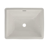 TOTO LT533#11 Promenade Rectangular Undermount Bathroom Sink, Colonial White